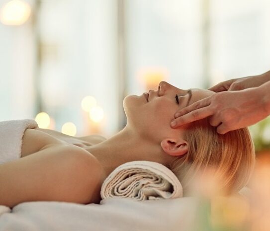 Women relaxing at spa