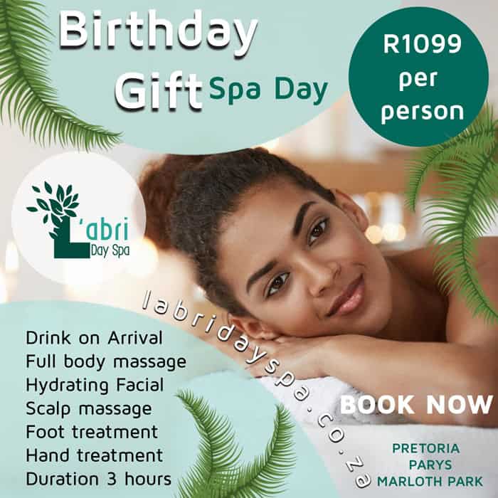 Birthday gift spa special