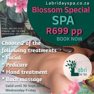 Spring spa special L'abri day spa